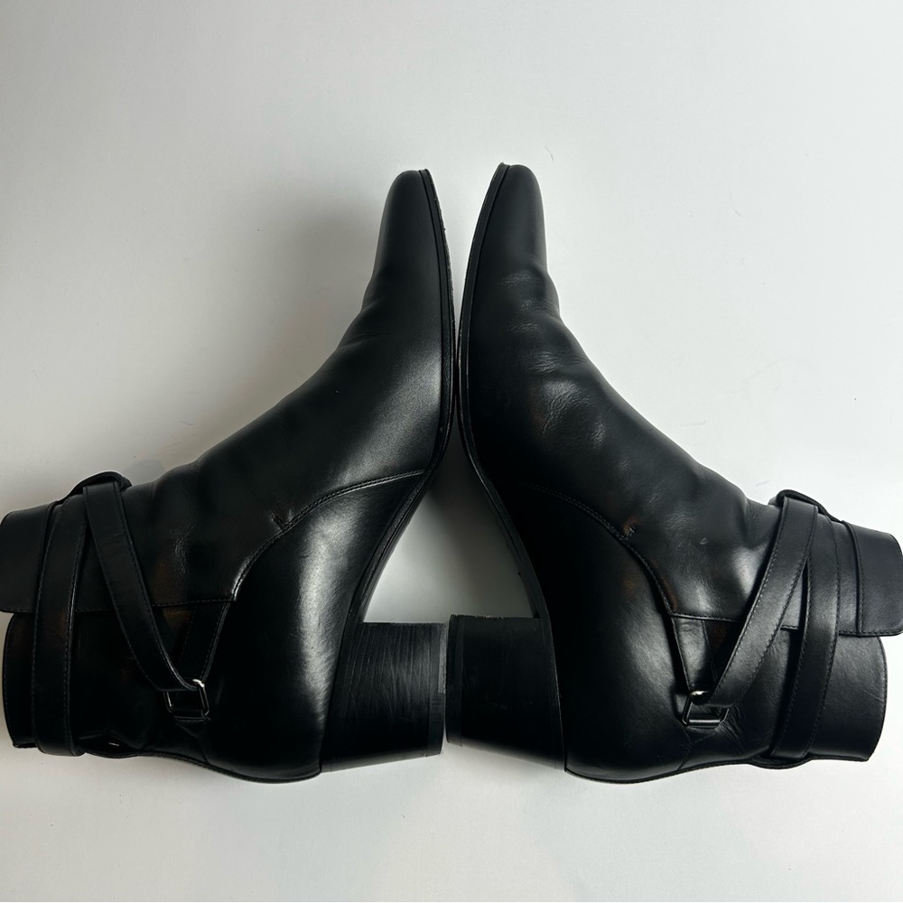 Saint Laurent Paris Black leather Jodhpur ankle boot size: 11 - Picture 7 of 14
